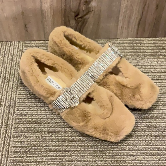 Jimmy Choo fluffy slippers - Picture 2 of 3